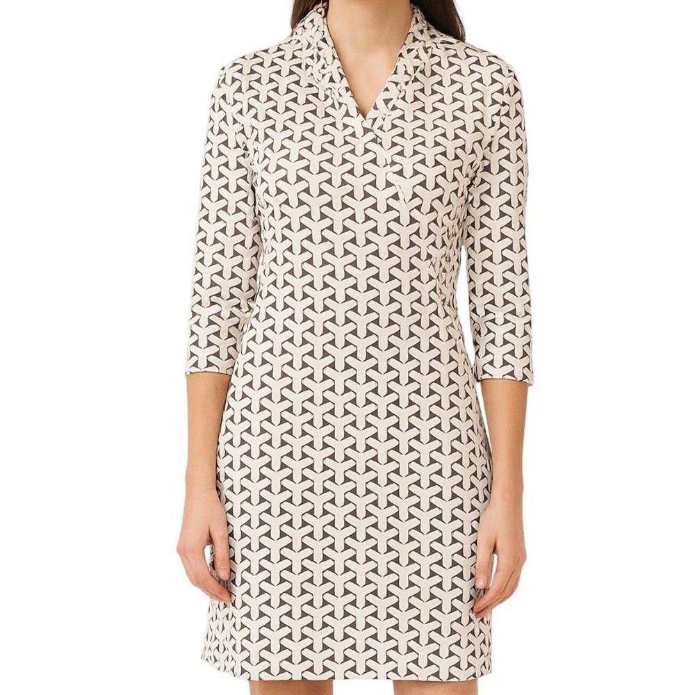 J. McLaughlin Women's‎ Catalina Cloth Long Sleeve Wrap Shift Dress Size Medium